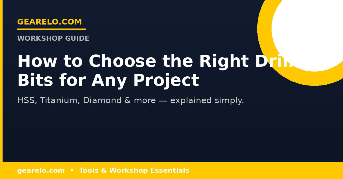 How to choose the right drill bits for wood metal tile and concrete