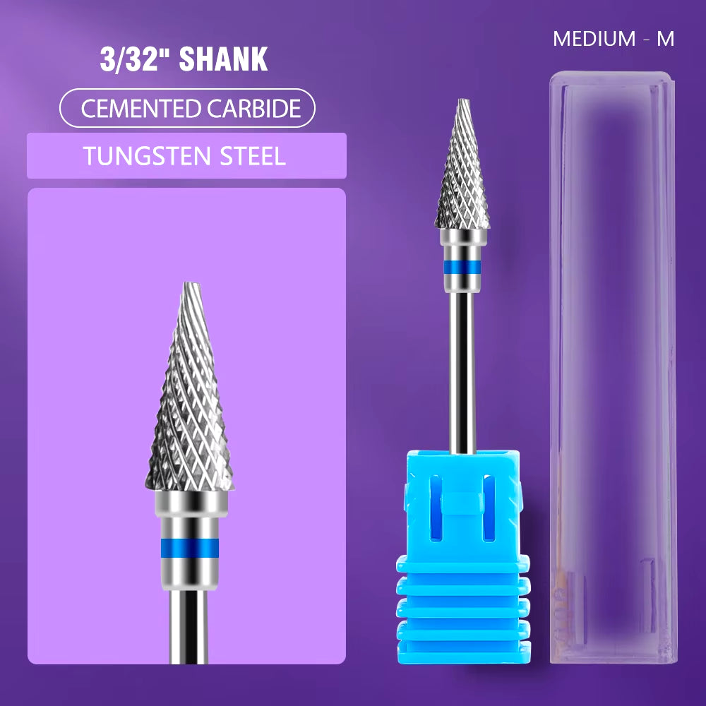 1Pc Nail Drill Bit Rotate Burr Milling Nail Cutter Bits Electric Drill Machine for Manicure Pedicure Tools