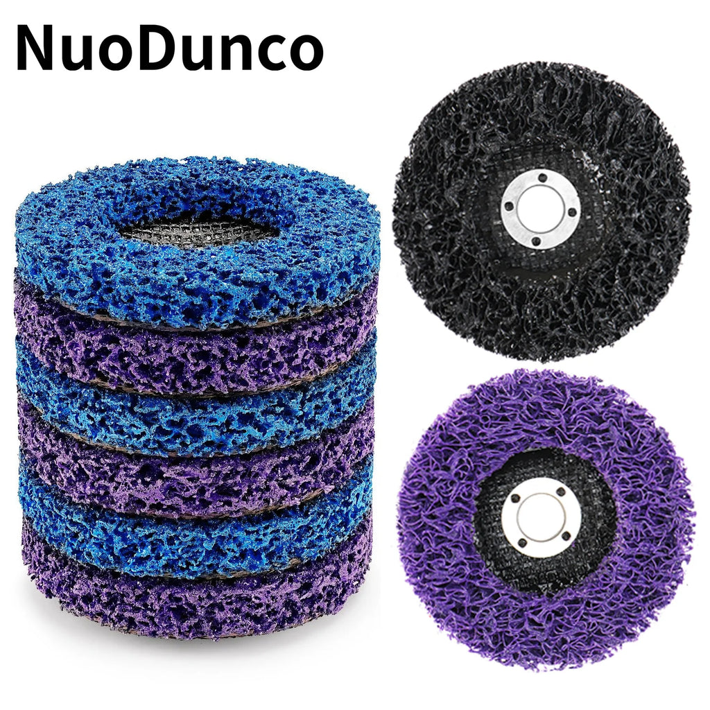 1Pcs100/115/125Mm Coral Disc Poly Strip Disc Diamond Grinding Wheel Flap Disc for Angle Grinder Paint Rust Removal Clean Abrasiv