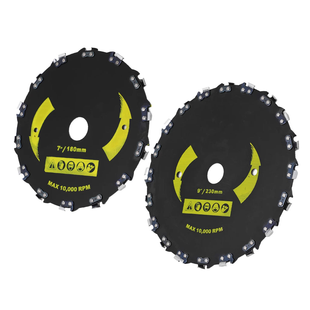 Chain Saw Disc Chainsaw Wheel Disc Right Angle Chain Disc Alloy Steel Blade Chainsaw Wheel Disc for Wood Plastic Carving Shaping