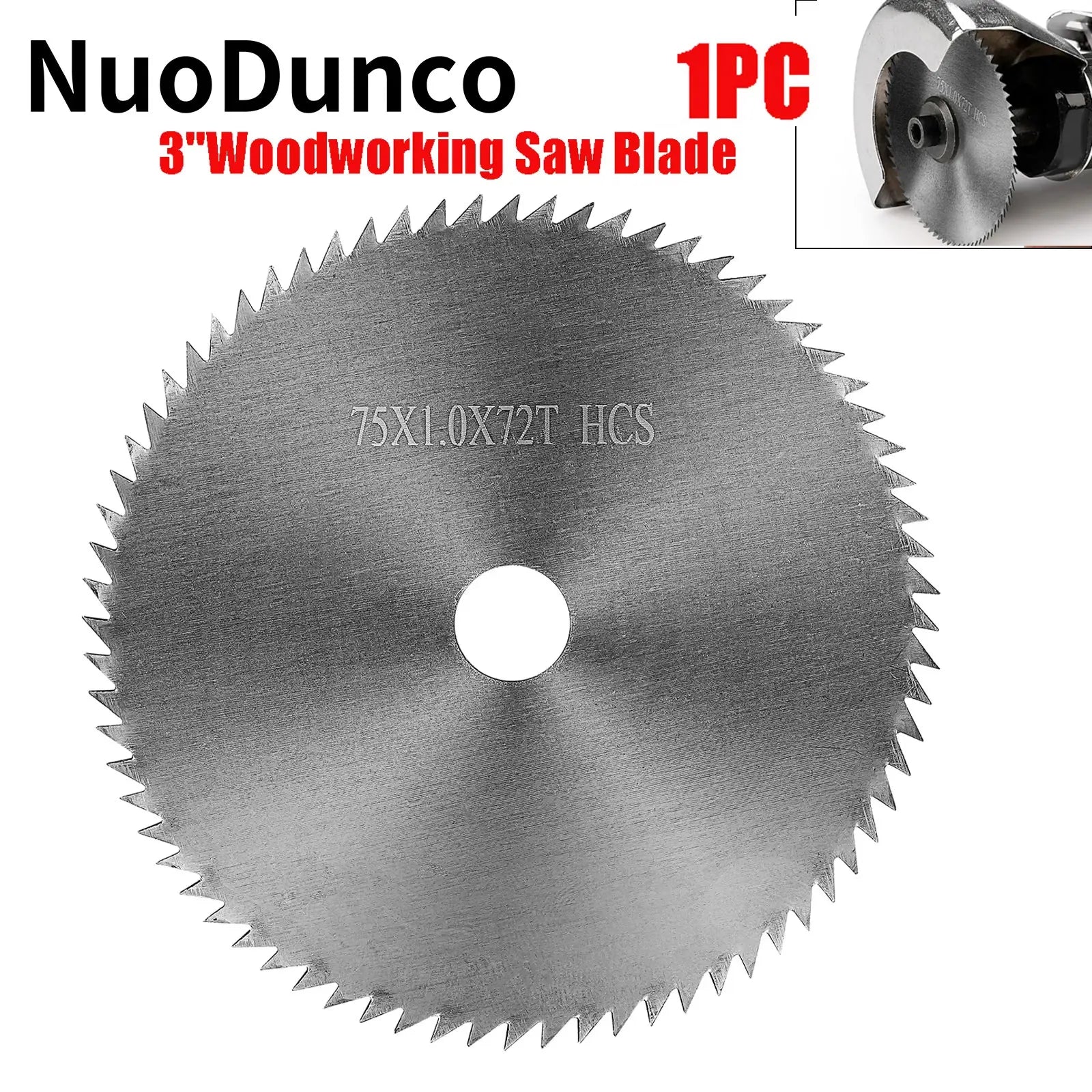 75Mm Carbide Circular Saw Blade 3 " Cutting Disc Power Tool Accessories for Wood Plastic Cutting 72T Saw Disc