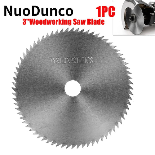 75Mm Carbide Circular Saw Blade 3 " Cutting Disc Power Tool Accessories for Wood Plastic Cutting 72T Saw Disc