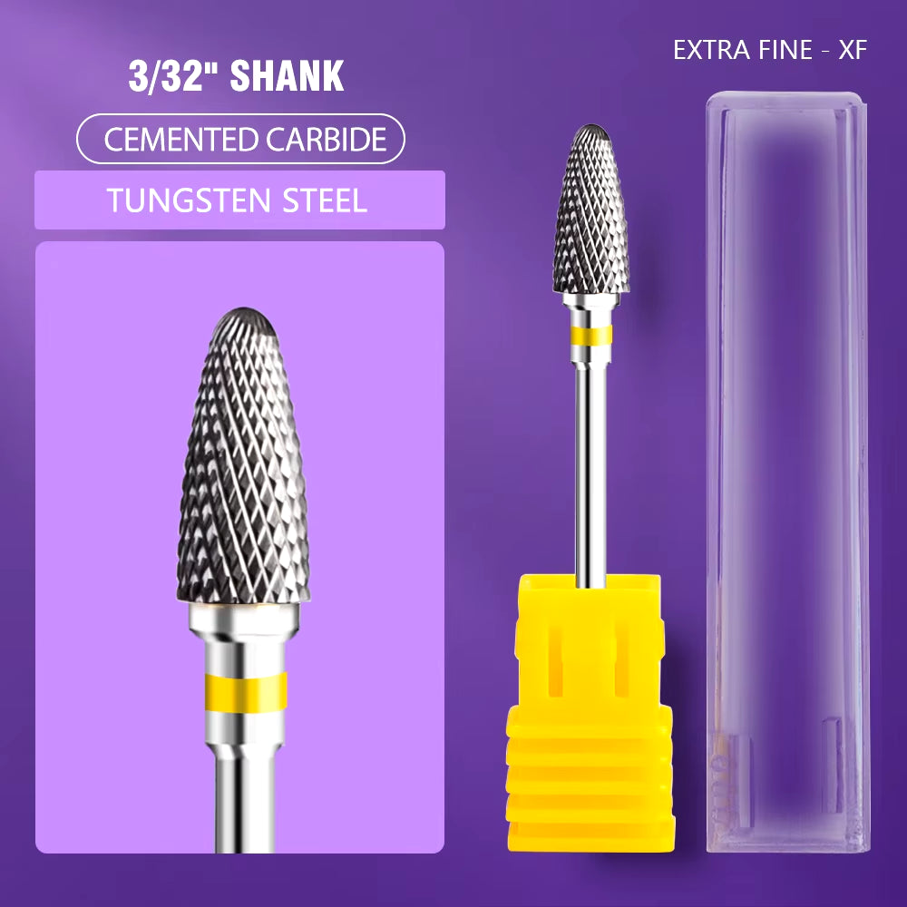 1Pc Nail Drill Bit Rotate Burr Milling Nail Cutter Bits Electric Drill Machine for Manicure Pedicure Tools