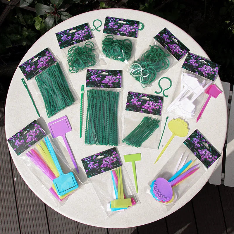 50/100Pcs Reusable Garden Cable Ties Plant Support Shrubs Fastener Tree Locking Nylon Adjustable Plastic Cable Ties Tools