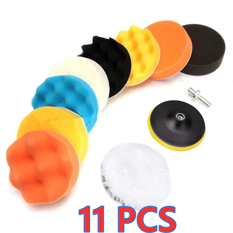 Car Polishing Foam Pad Kit – Buffer Wax Pads for Auto Scratch Removal, 5–39pc | Gearelo