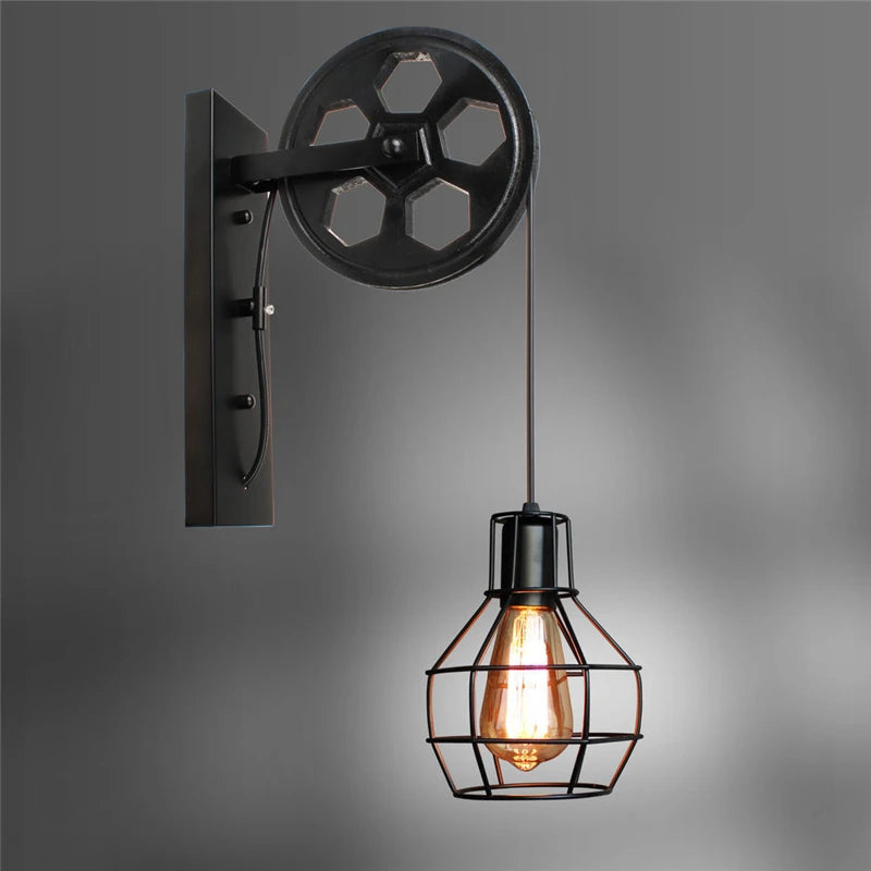 Retro Vintage LED Wall Sconce – Industrial Rustic Light Fixture | Gearelo
