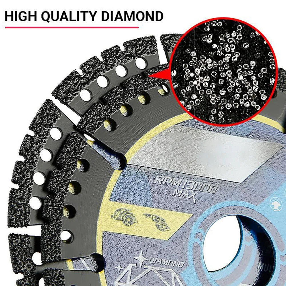 High quality brazed diamond blade segment close-up