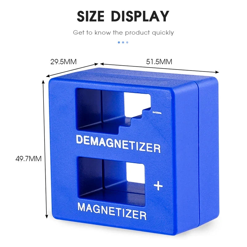 Magnetizer demagnetizer size display compact tool accessory