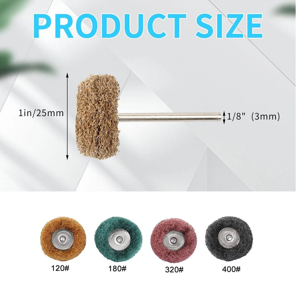 Abrasive Buffing Wheel Set – 1" Rotary Tool Polishing Wheels, 20 or 40-Pack | Gearelo