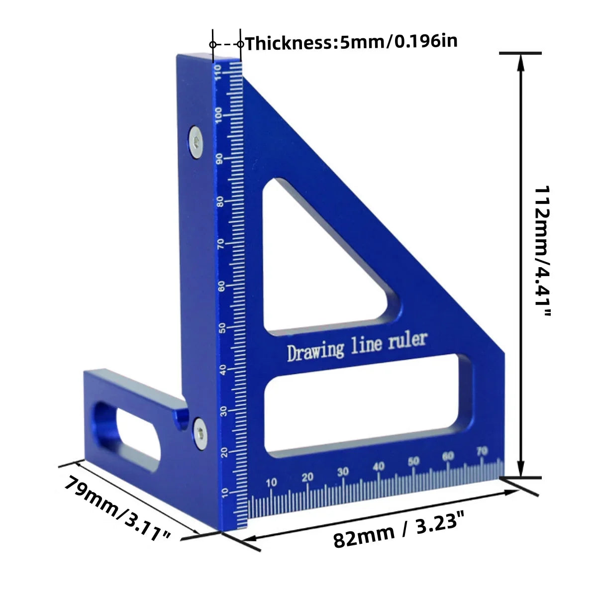 Multi-Angle Carpenter T-Square – Precision Aluminum Scribing Ruler for Woodworking | Gearelo