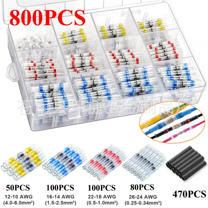 Waterproof Solder Ring Heat Shrink Tube Combo Set – Electrical Splice Kit | Gearelo