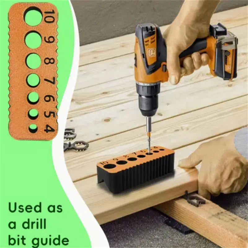 Drill Guide Jig Block – 4–10mm Precision Hole Locator Tool | Gearelo