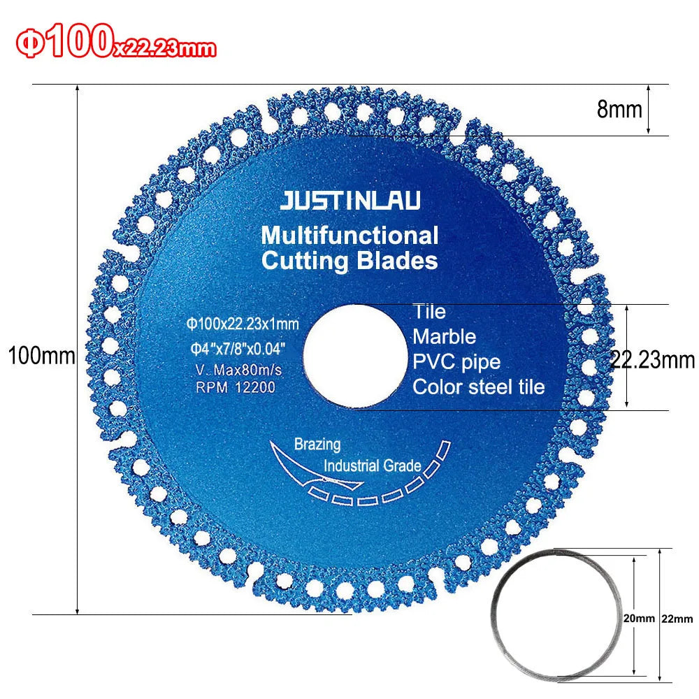 110/125mm Multi-Material Cutting Disc – Ultra-Thin Ceramic, Glass & Metal Blade | Gearelo