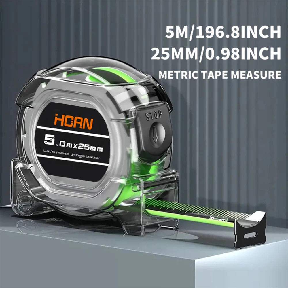 Fluorescent Tape Measure – Anti-Drop Waterproof, 3/5/7/10 Meter | Gearelo