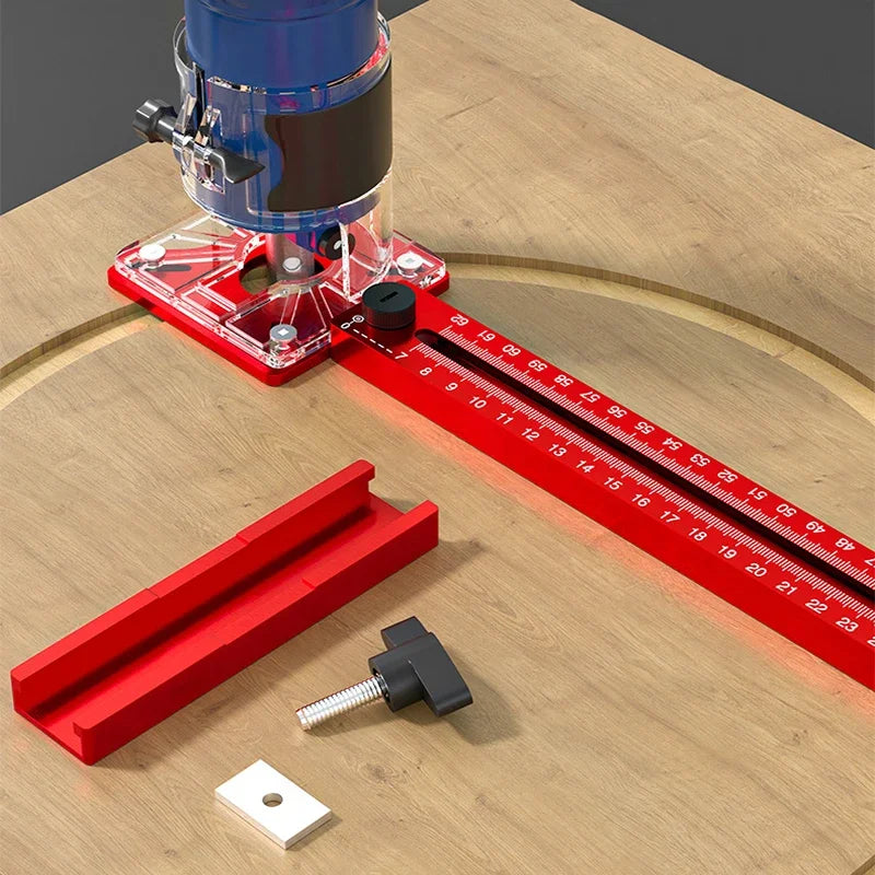 3-in-1 Router Circle Jig – Woodworking Groove & Milling Bracket Tool | Gearelo