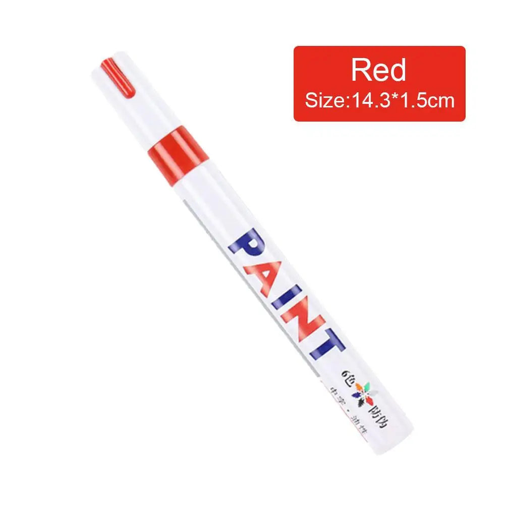 White Paint Pen Markers 3-Pack – Waterproof Oil-Based, Tires & Metal | Gearelo