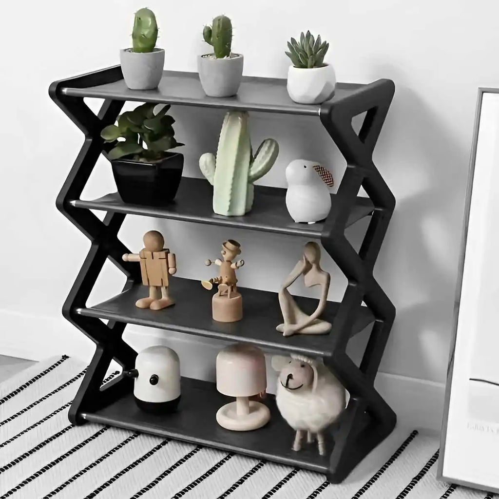 4-Tier X-Type Shoe Rack Organizer – Multifunctional Home & Dorm – 4-layer-A | Gearelo