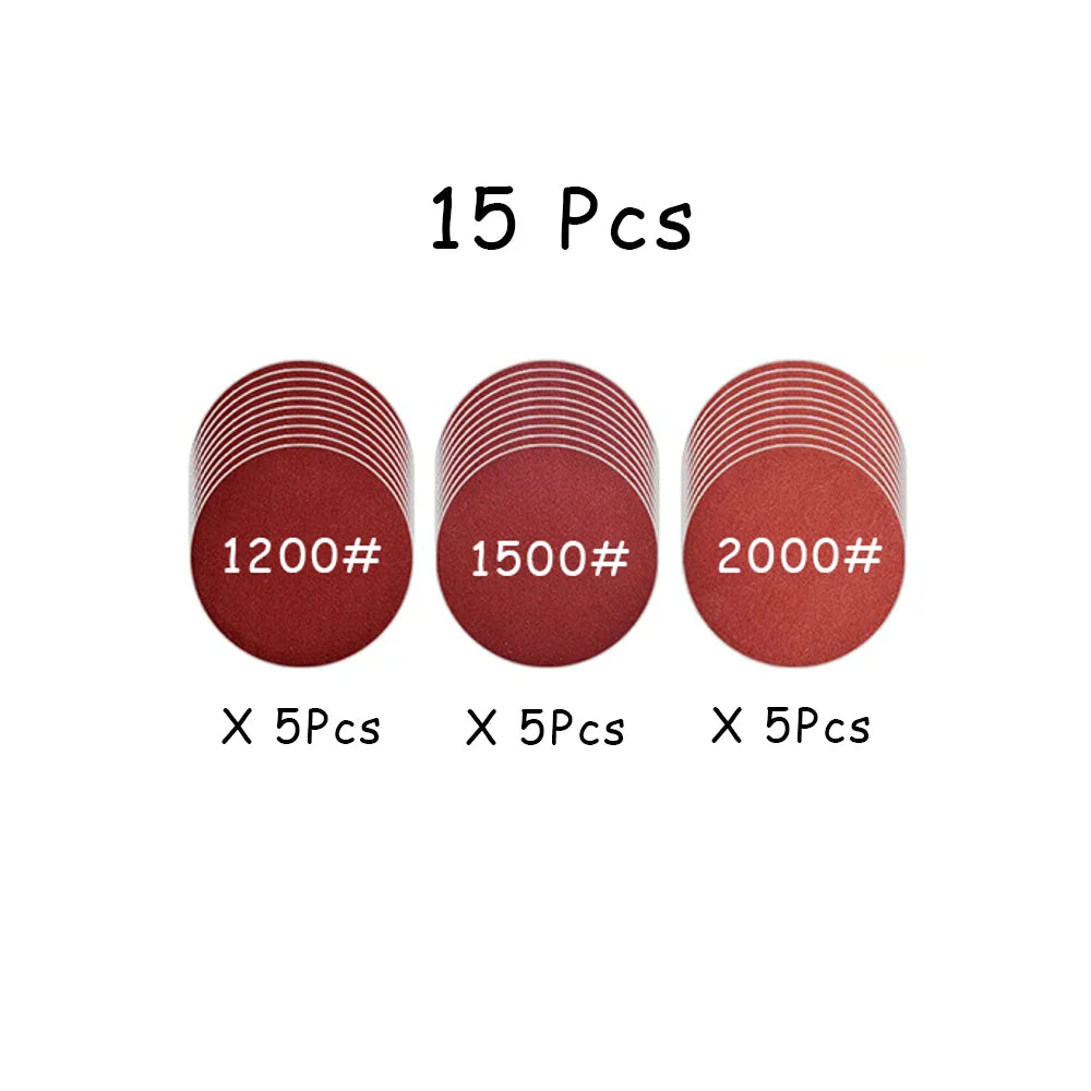 Car Headlight Restoration Kit – 3" Sanding & Polishing Pad Set, 15–65pc | Gearelo