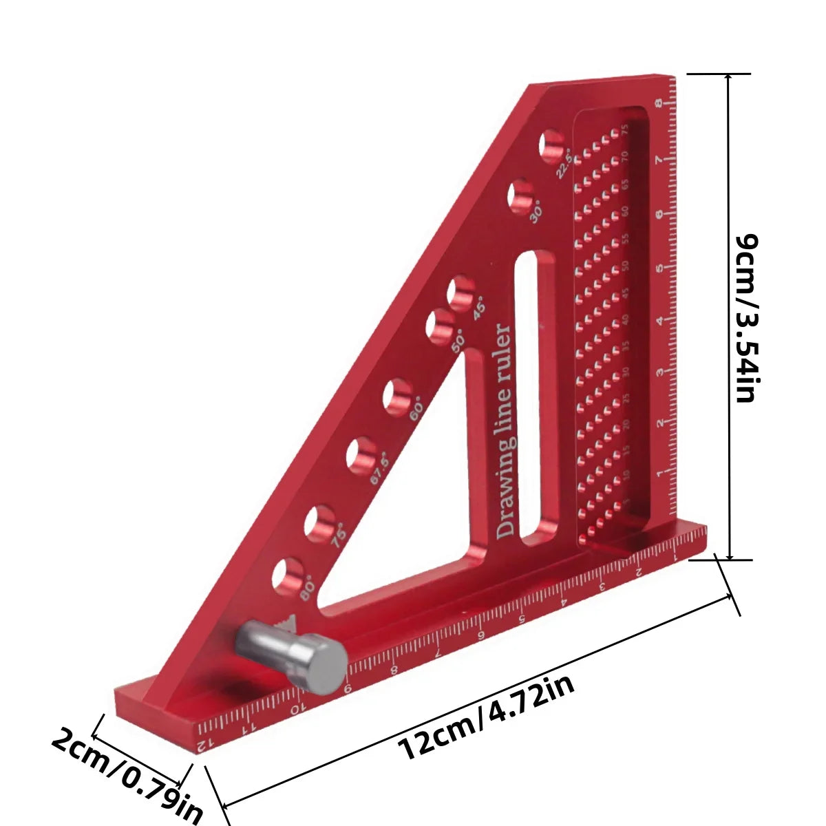 Multi-Angle Carpenter T-Square – Precision Aluminum Scribing Ruler for Woodworking | Gearelo