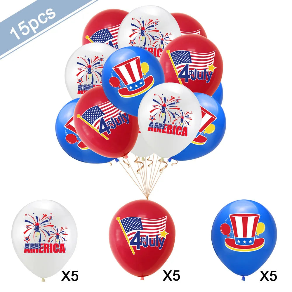 Independence Day Party Supplies Set – American Flag Tableware for 4th of July | Gearelo
