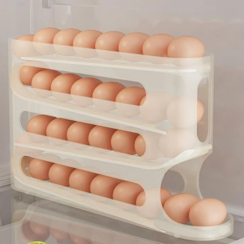 Automatic egg dispenser in use kitchen meal prep organization
