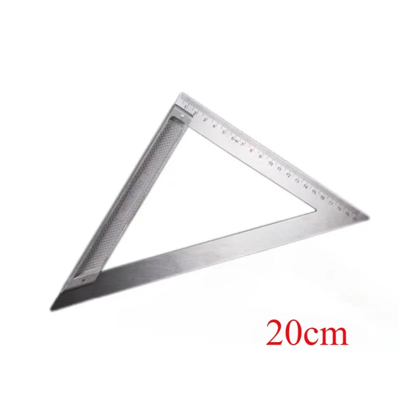 Aluminum Speed Square 7" – Carpenter Triangle Ruler, Inch & Metric | Gearelo