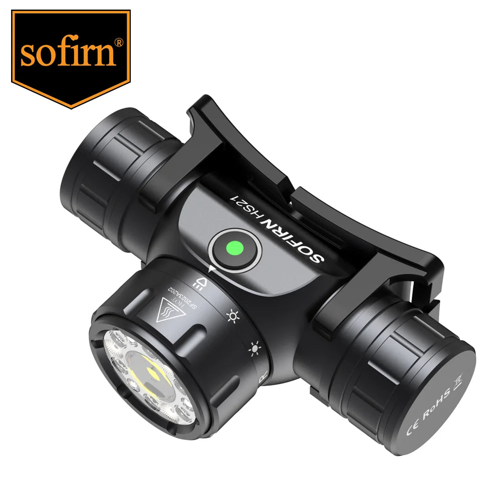 Sofirn HS21 Headlamp 2000LM – 18650 USB-C Rechargeable, Magnetic Tail – 6000-6500K | Gearelo
