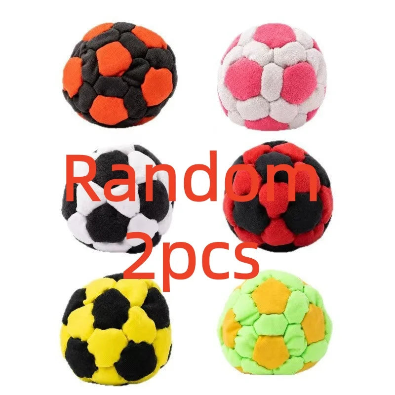 Soft Handmade Footbag Juggling Balls – Random Color, 1/2/4/6 Pack | Gearelo