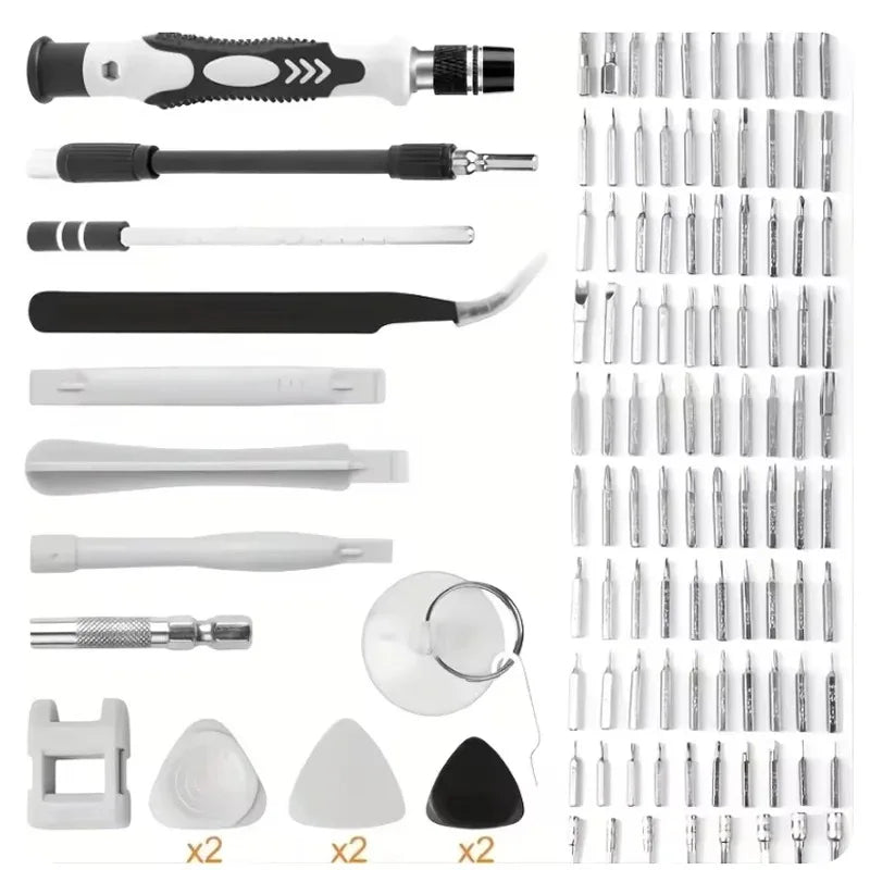 115pc Precision Screwdriver Bit Set – Magnetic Torx Hex Phillips Multi-Type | Gearelo