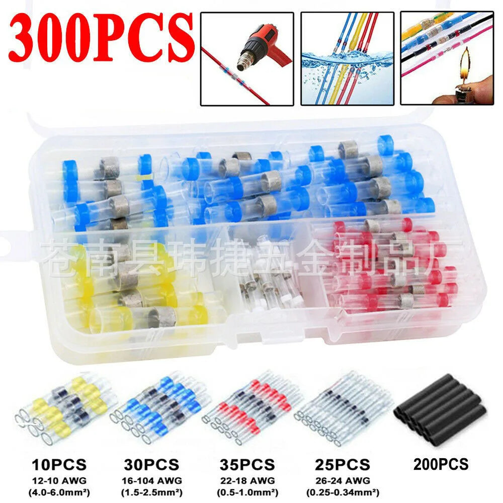 Waterproof Solder Ring Heat Shrink Tube Combo Set – Electrical Splice Kit | Gearelo