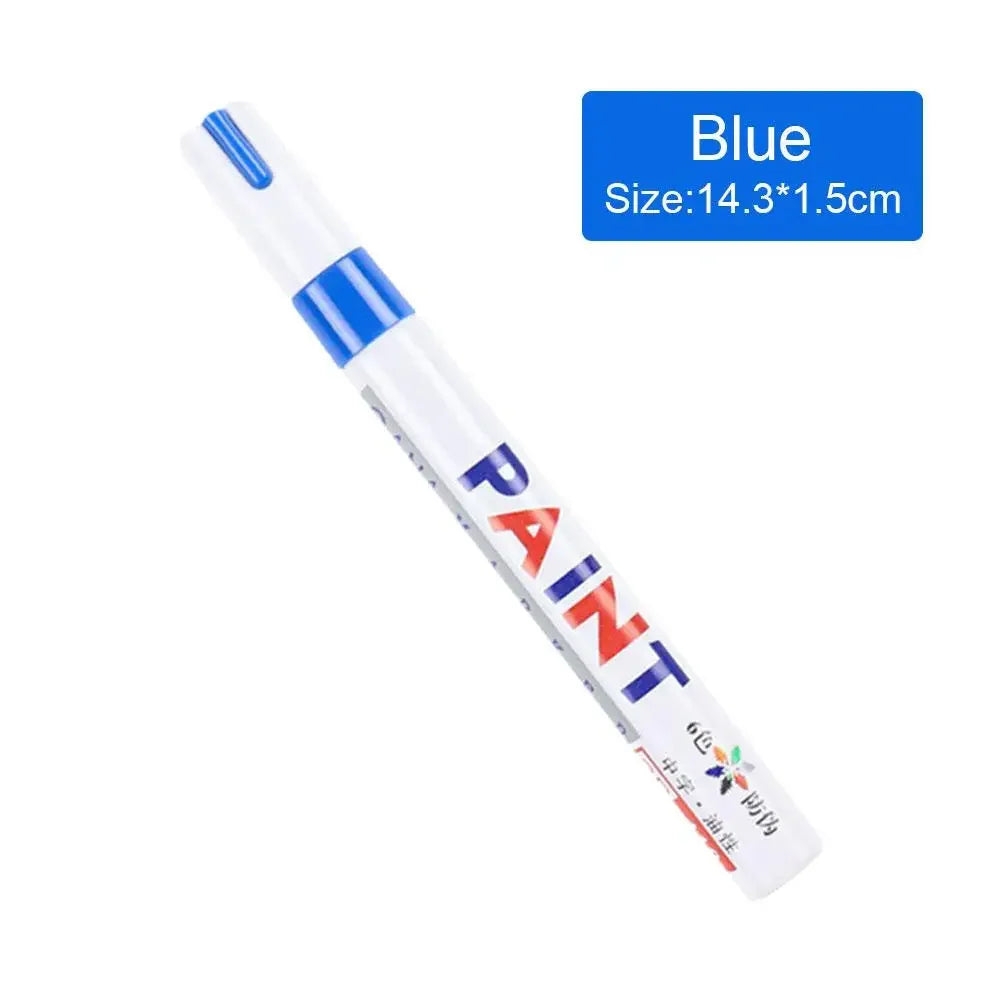 White Paint Pen Markers 3-Pack – Waterproof Oil-Based, Tires & Metal | Gearelo