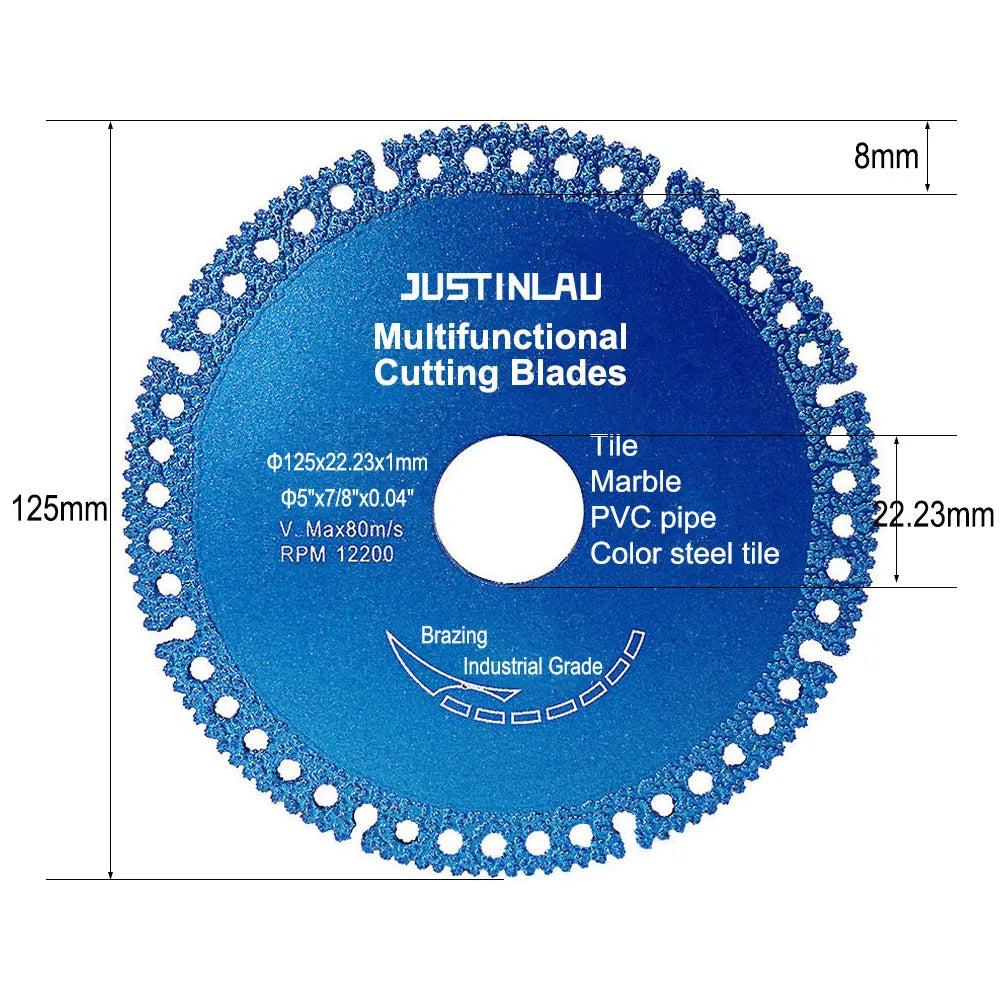 110/125mm Multi-Material Cutting Disc – Ultra-Thin Ceramic, Glass & Metal Blade | Gearelo