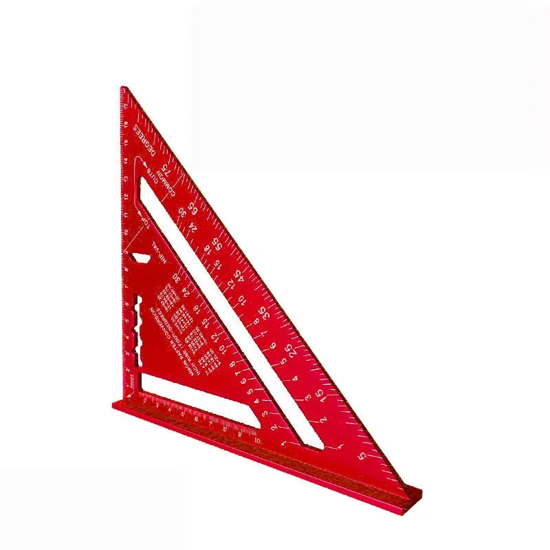 Aluminum Speed Square 7" – Carpenter Triangle Ruler, Inch & Metric | Gearelo
