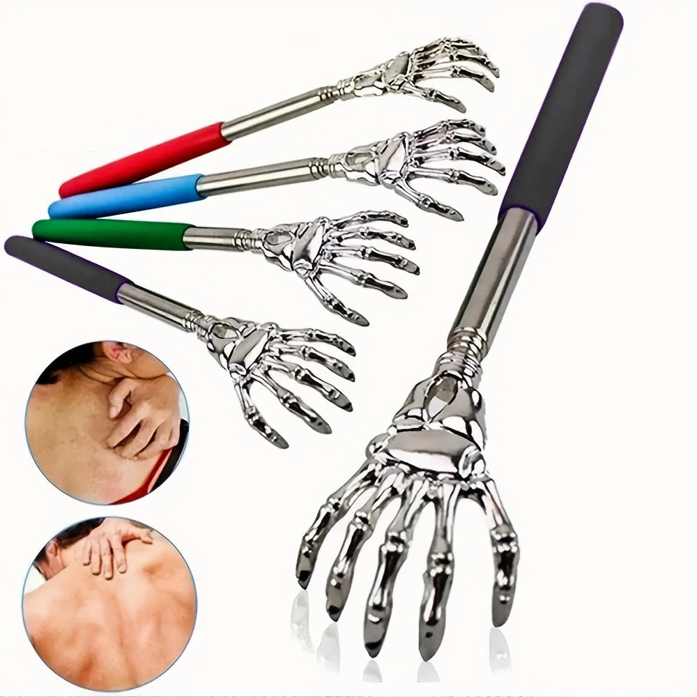 Telescoping Back Scratcher – Extendable Stainless Steel for Adults – BALCK | Gearelo