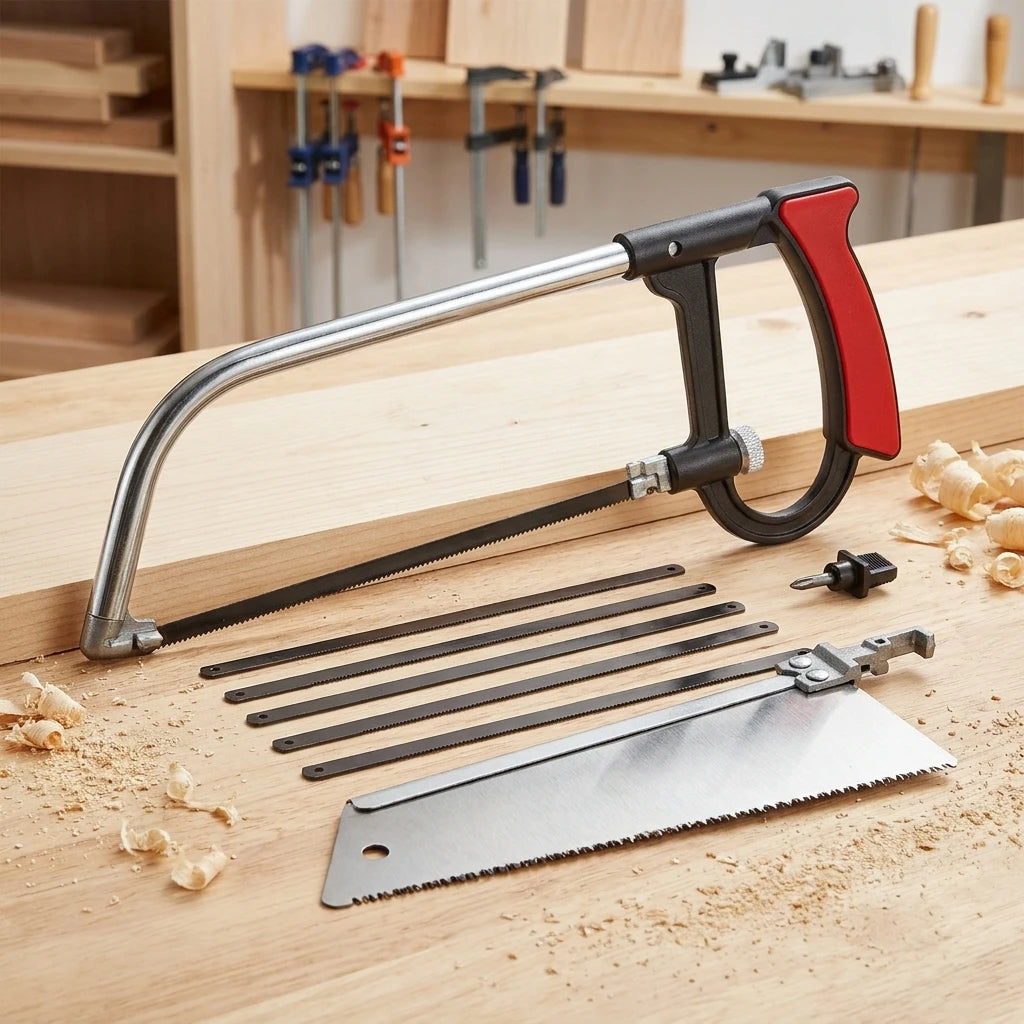 8-in-1 Multi-Purpose Hand Saw Kit – 6 Steel Blades for Wood & Metal | Gearelo