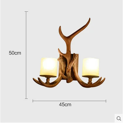 Retro Deer Horn LED Wall Lamp – Antler Light for Living Room | Gearelo