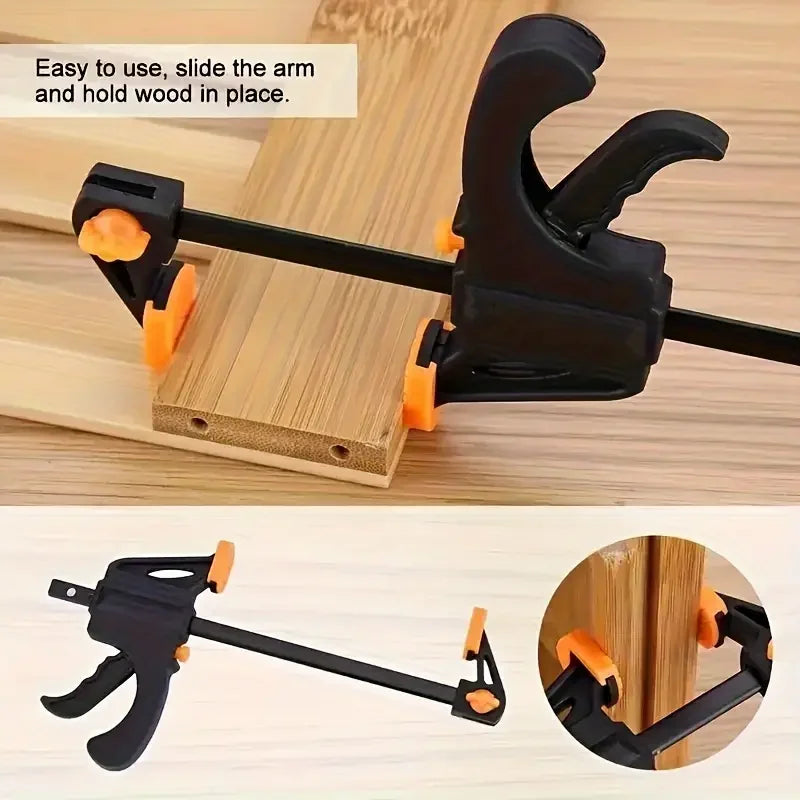 F-Clamp Woodworking Set – Quick-Release Ratchet Speed Squeeze Clamp | Gearelo