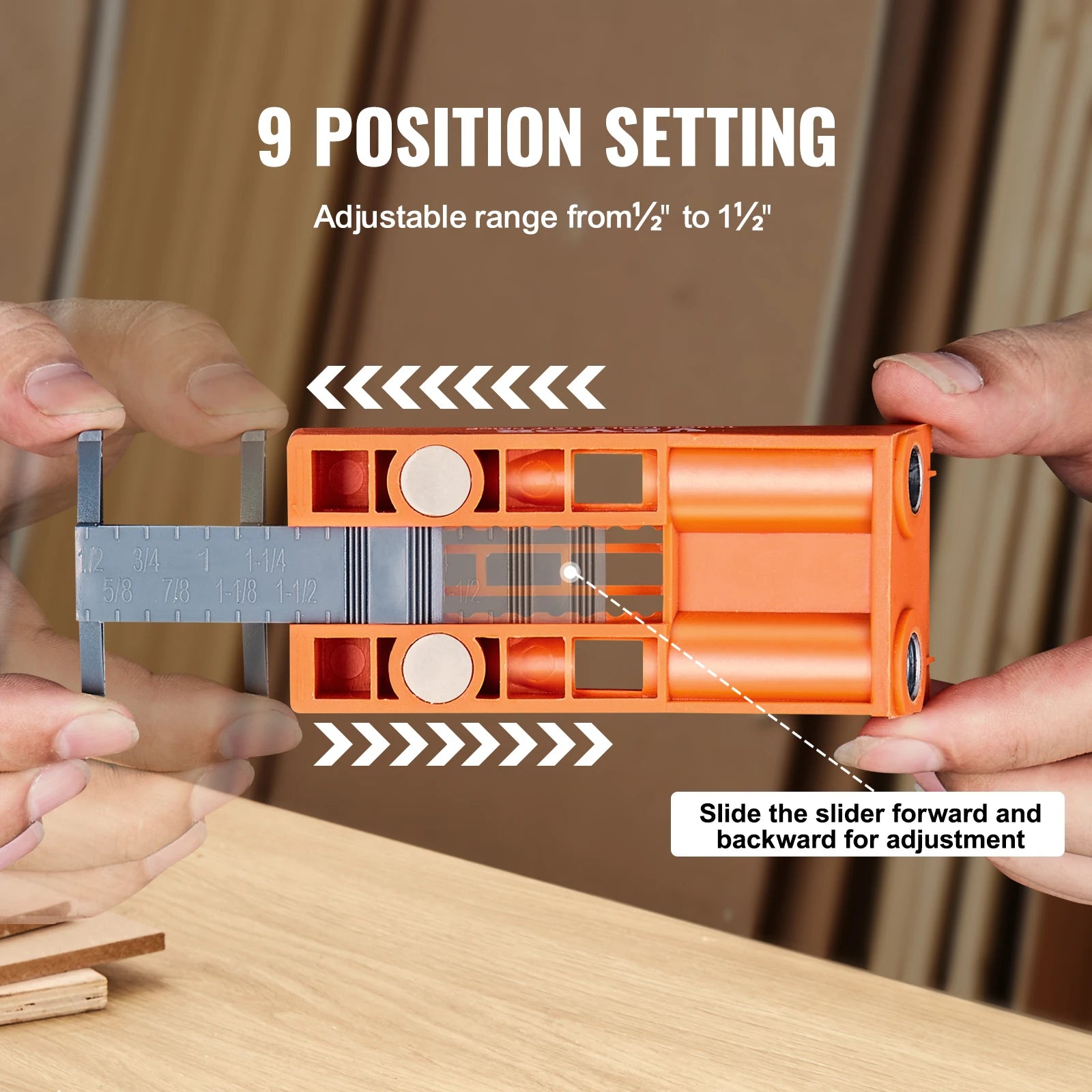 Mini Pocket Hole Jig Kit – 56 Pcs with C-Clamp & Step Drill