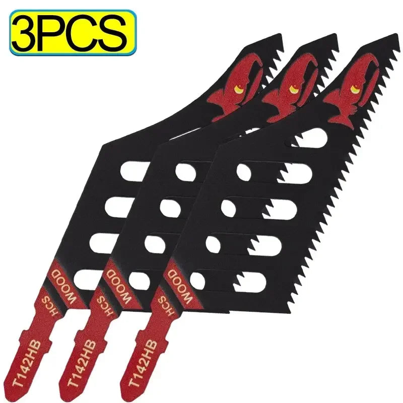 T142HB Heavy-Duty Jigsaw Blades – T-Shank Coarse Flush Cut, Multi-Pack | Gearelo