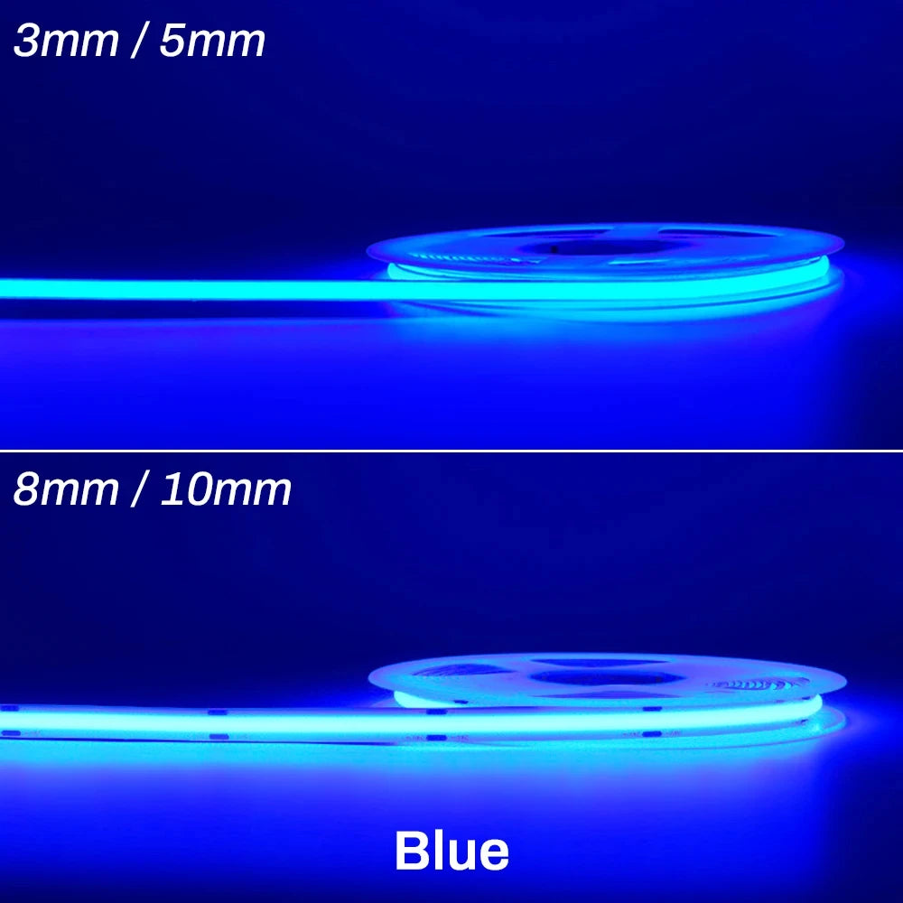 COB LED Strip Light 12V/24V Dimmable – Flexible Tape, Multiple Colors – 12V | Gearelo