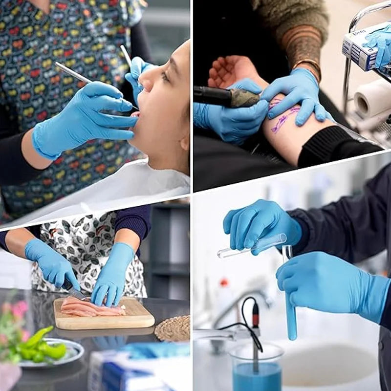 Nitrile Disposable Gloves 100pc – Puncture-Resistant Kitchen Gloves | Gearelo