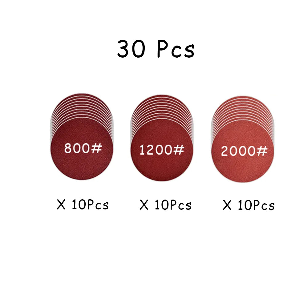 Car Headlight Restoration Kit – 3" Sanding & Polishing Pad Set, 15–65pc | Gearelo