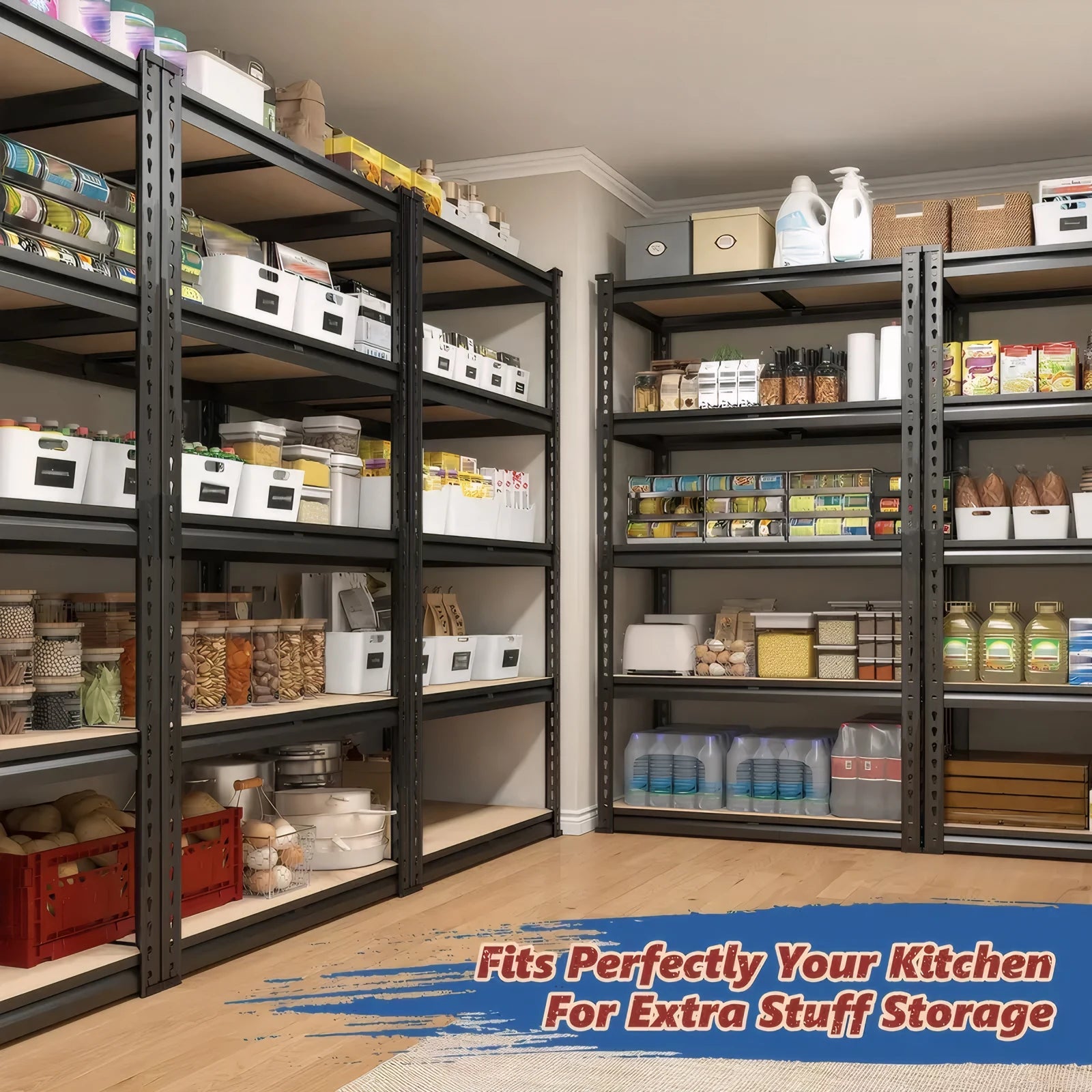Heavy Duty Garage Shelving 72"/60"H – 2000lb Adjustable Metal Shelves | Gearelo