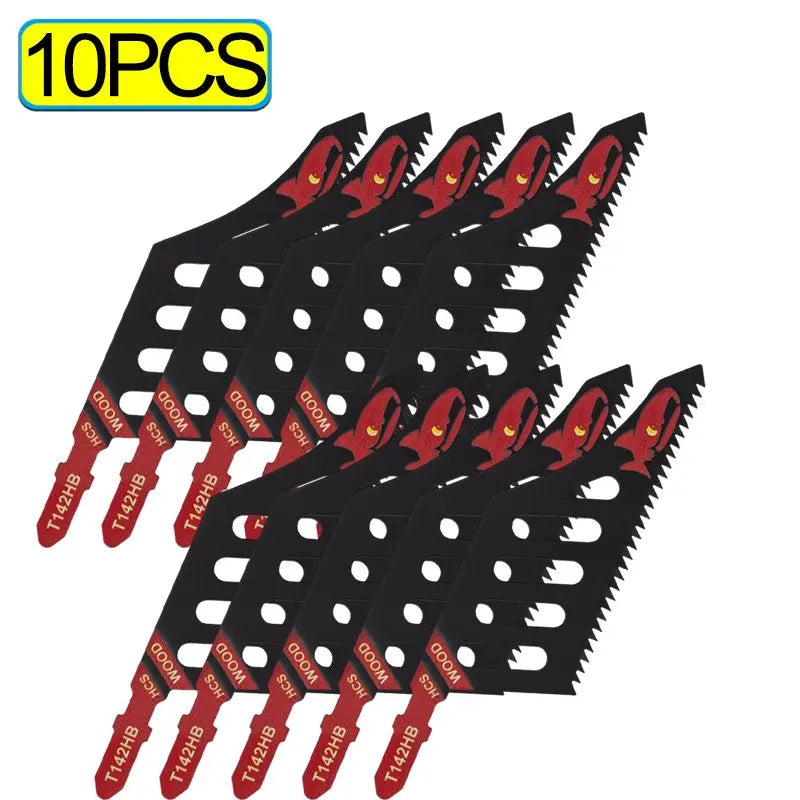 T142HB Heavy-Duty Jigsaw Blades – T-Shank Coarse Flush Cut, Multi-Pack | Gearelo