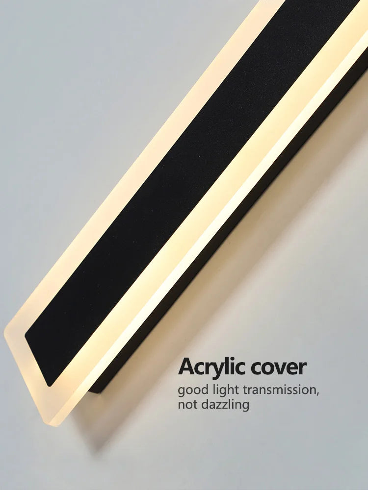 IP65 Outdoor LED Wall Sconce – Waterproof Long Strip Aluminum Light, 3000–6000K | Gearelo