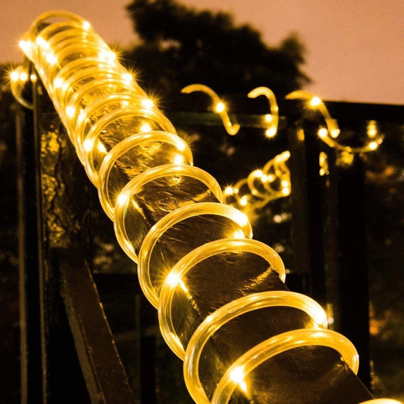 Solar Rope String Lights – Waterproof Outdoor Garden Fairy Lights | Gearelo