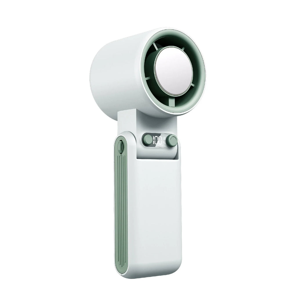 Bladeless Ice Cooling Handheld Fan – 100 Speeds, USB Rechargeable | Gearelo