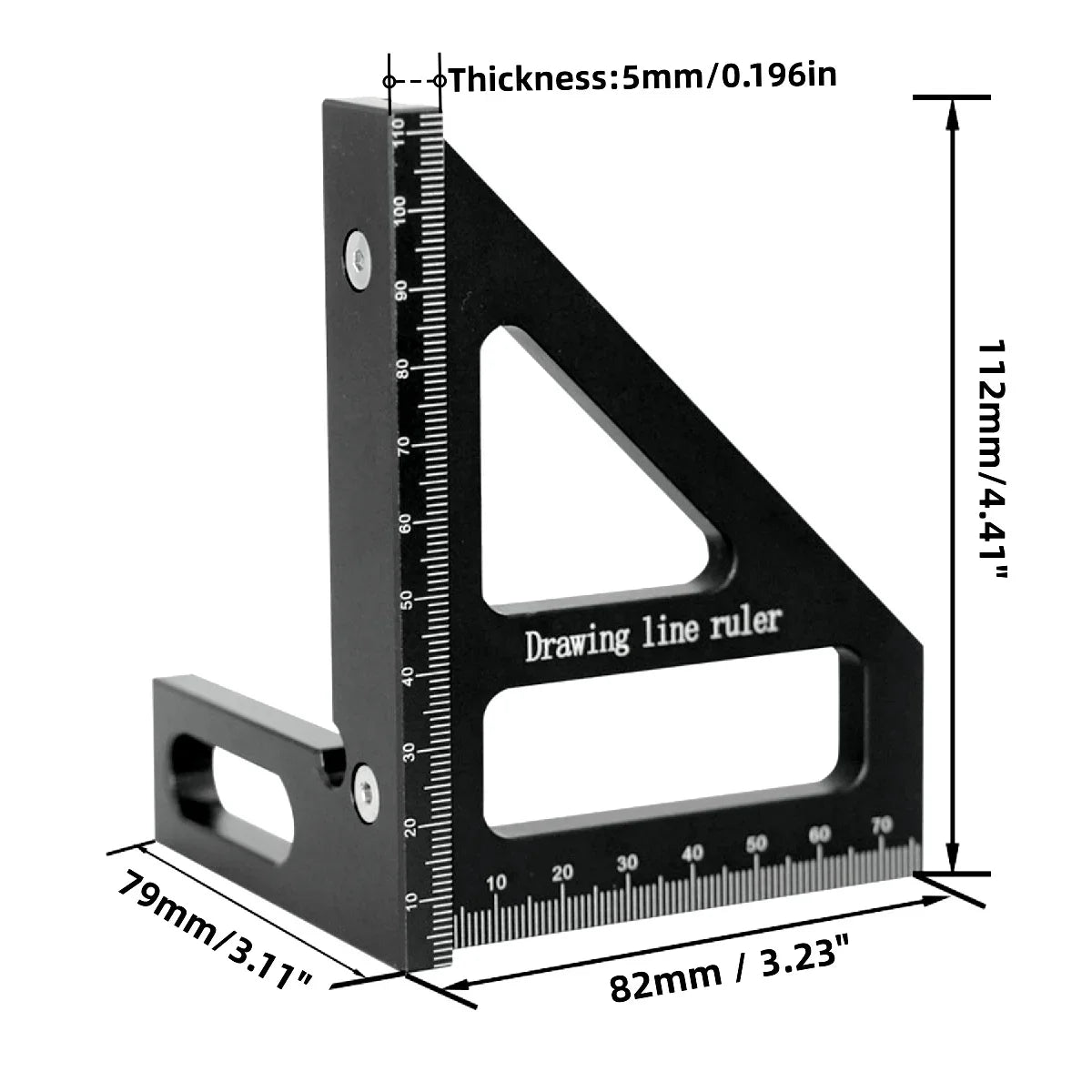Multi-Angle Carpenter T-Square – Precision Aluminum Scribing Ruler for Woodworking | Gearelo