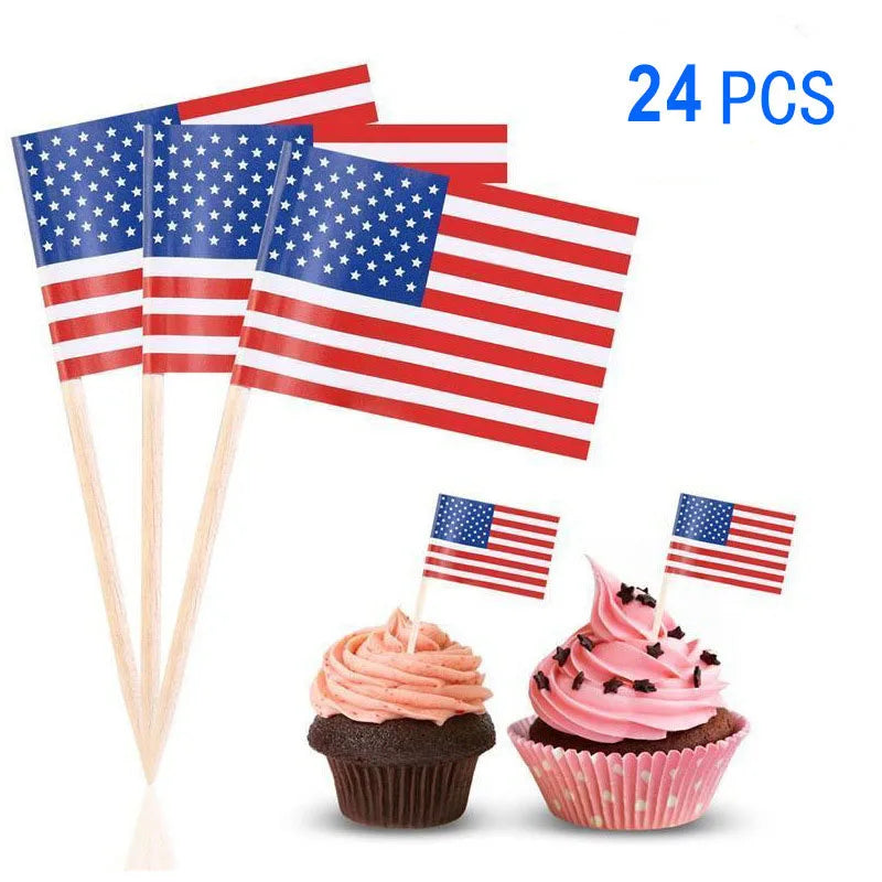 Independence Day Party Supplies Set – American Flag Tableware for 4th of July | Gearelo