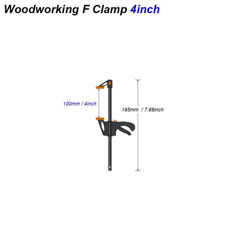 F-Clamp Woodworking Set – Quick-Release Ratchet Speed Squeeze Clamp | Gearelo